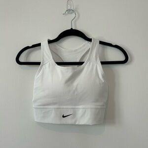 Nike White Athletic Sports Bra